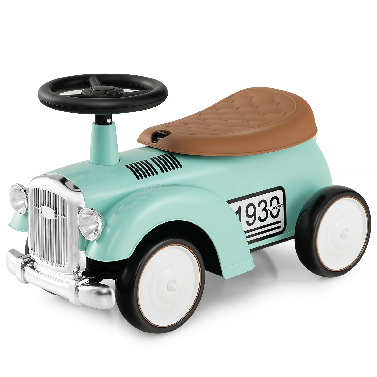 Kids Sit to Stand Vehicle with Working Steering Wheel and Under Seat Storage - Image 12