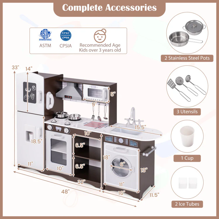 Kids Toy Storage & Pretend Play Kitchen Bundle - Image 7