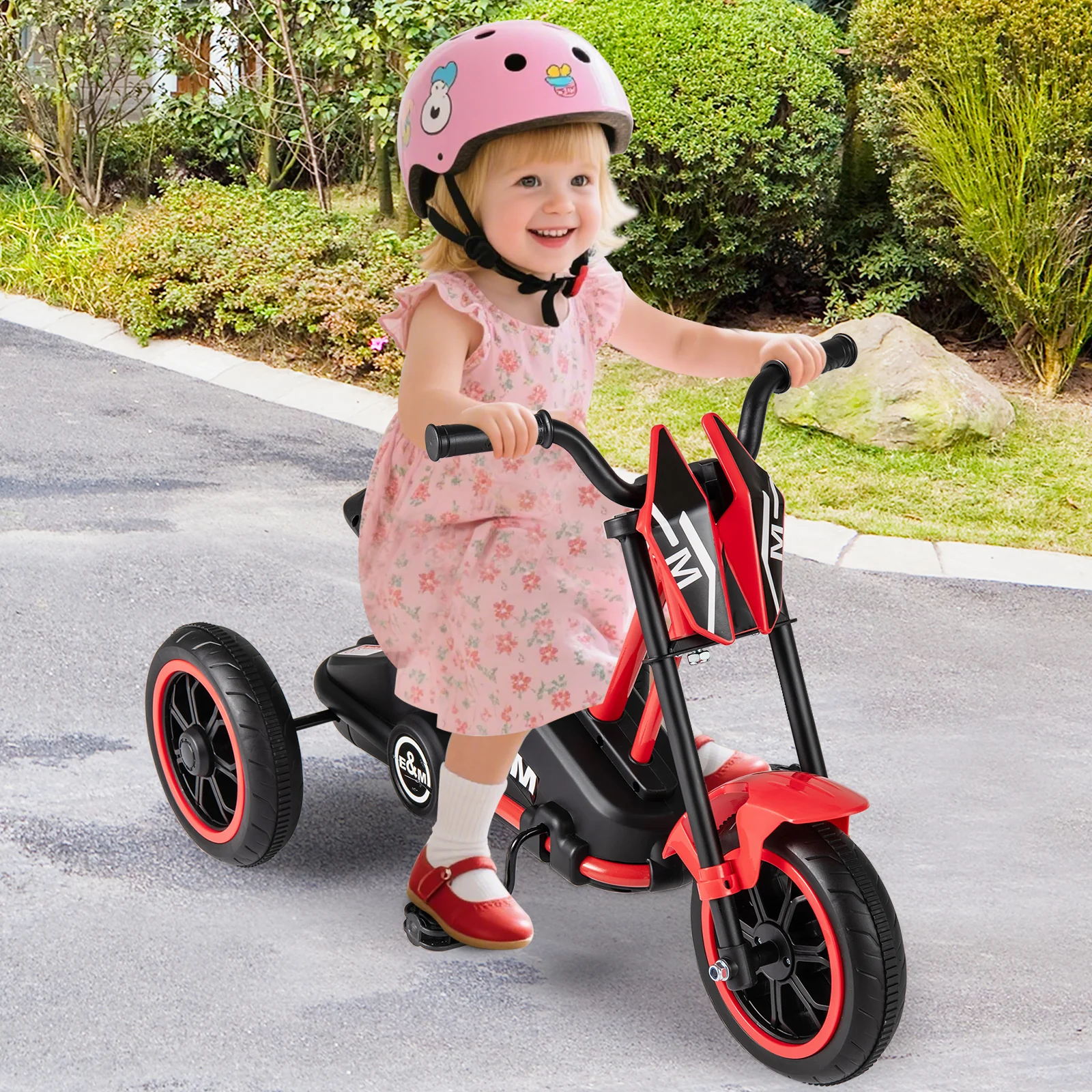 Kids Tricycle 3-Wheel Toddler Bike with Foot Pedals Forward Backward - Image 17