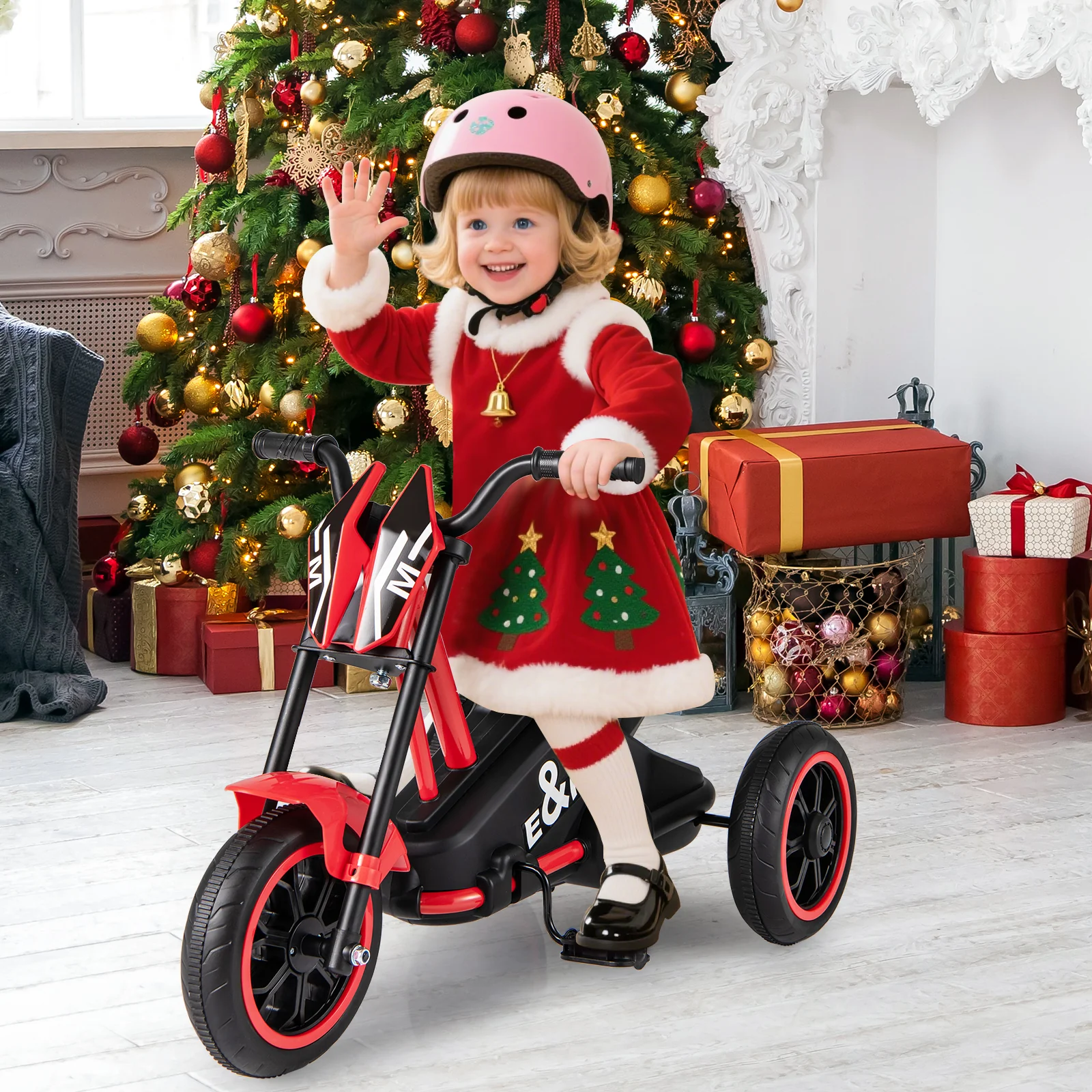Kids Tricycle 3-Wheel Toddler Bike with Foot Pedals Forward Backward - Image 22