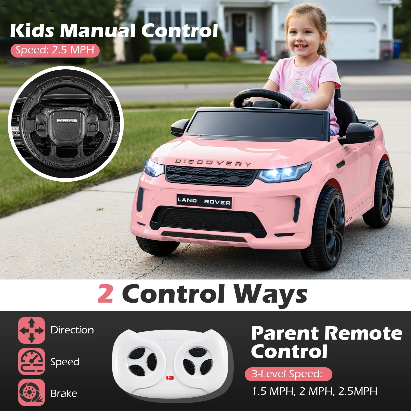 Licensed Land Rover Kids Ride on Car 12V Battery Powered Kids Electric Car - Image 13