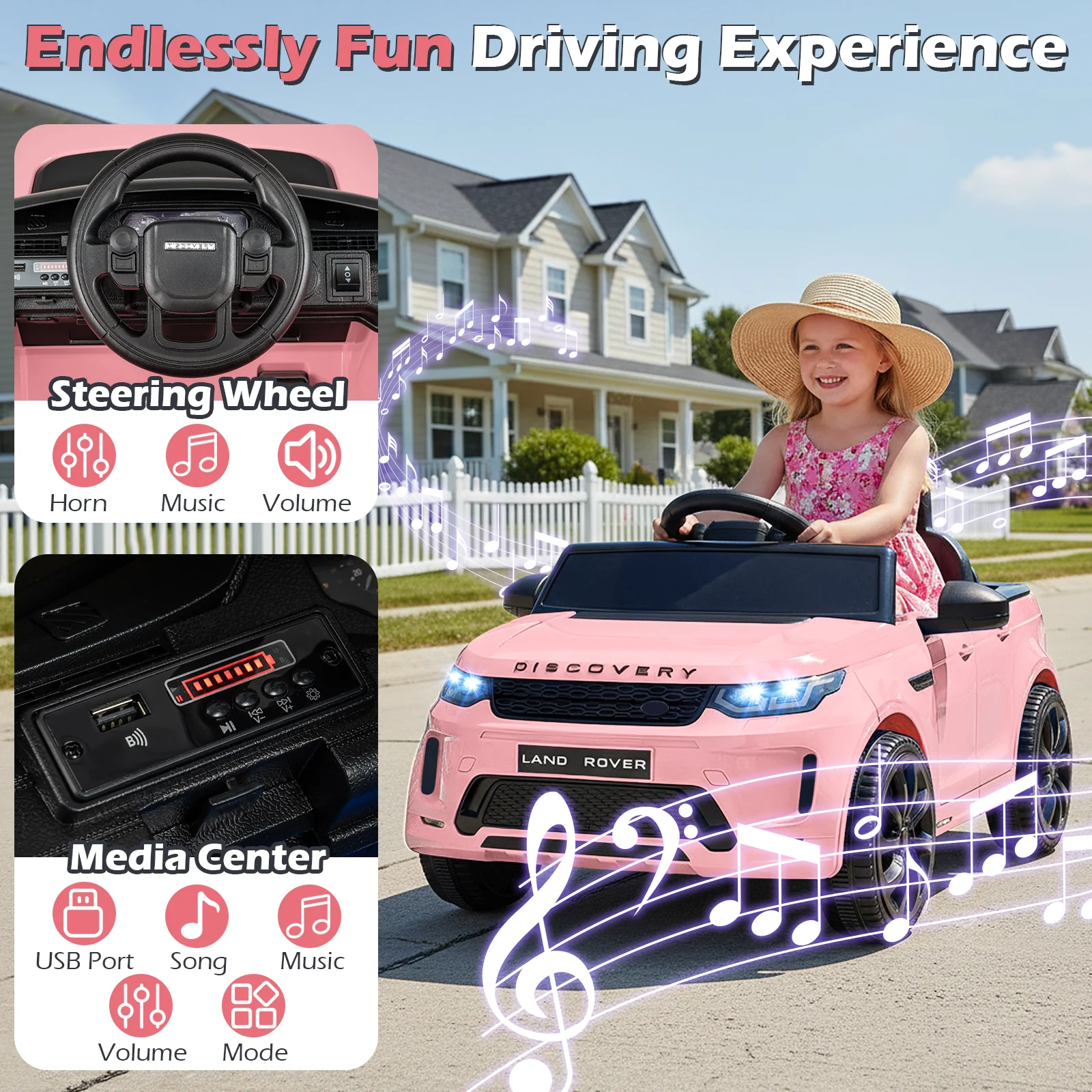 Licensed Land Rover Kids Ride on Car 12V Battery Powered Kids Electric Car - Image 14