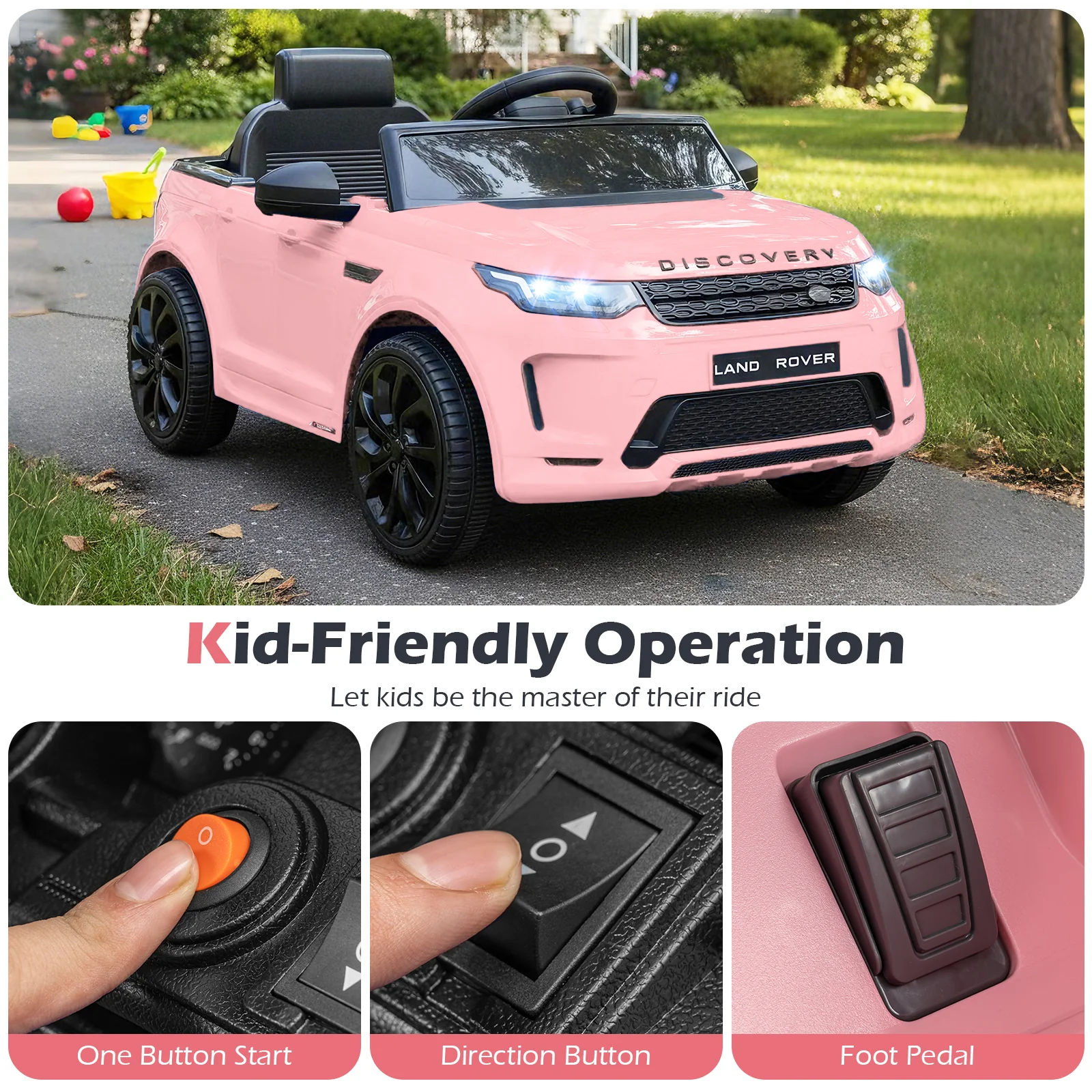 Licensed Land Rover Kids Ride on Car 12V Battery Powered Kids Electric Car - Image 15