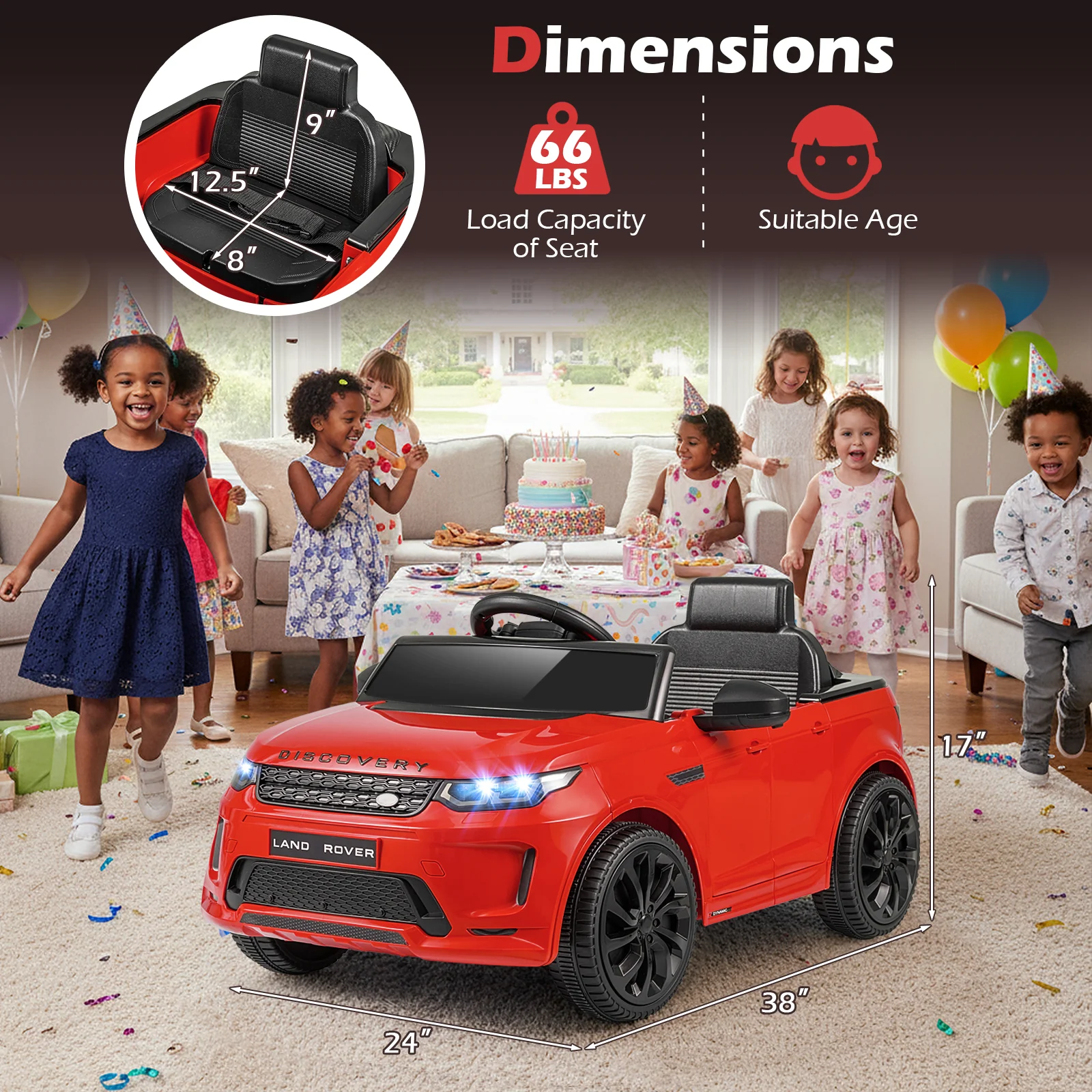 Licensed Land Rover Kids Ride on Car 12V Battery Powered Kids Electric Car - Image 20