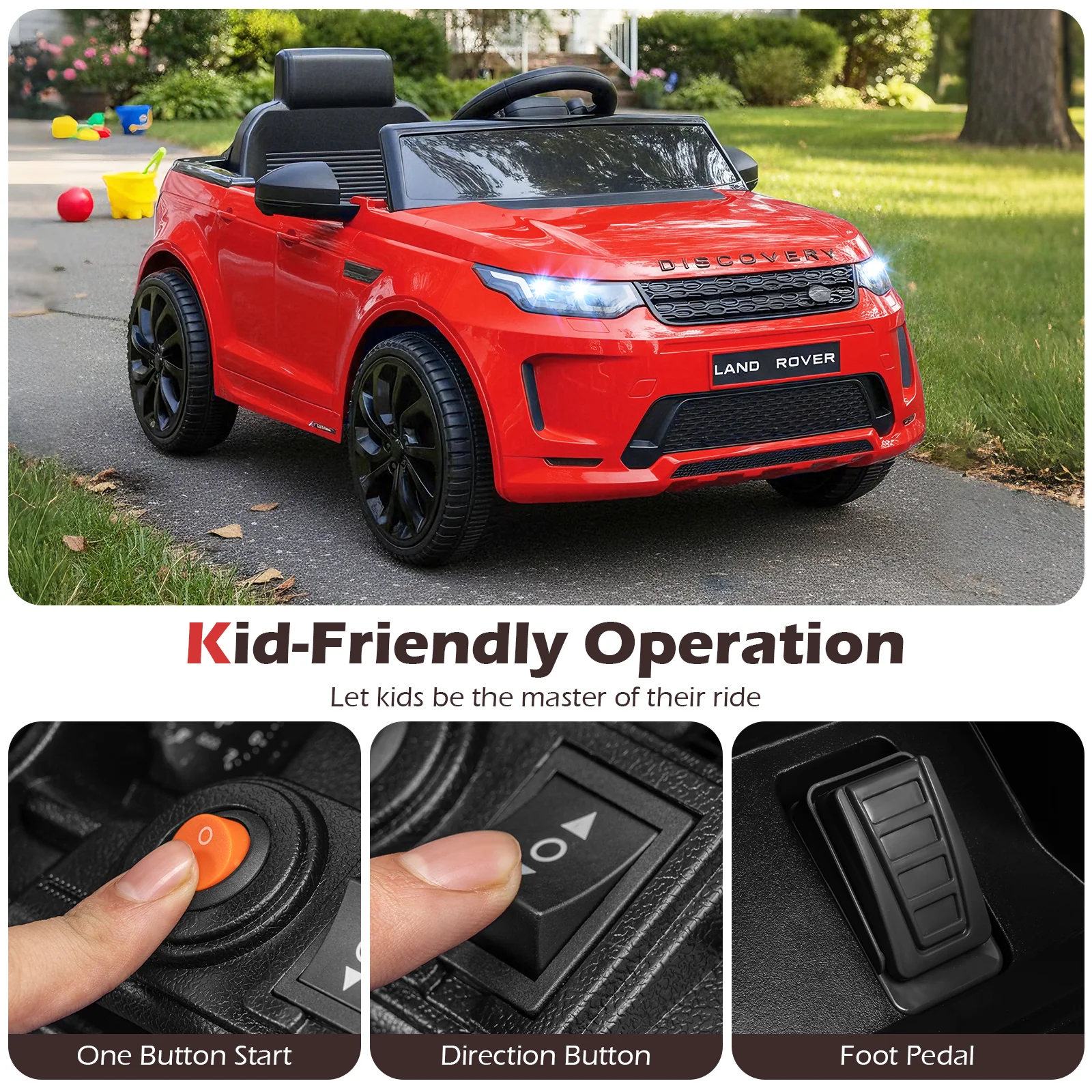 Licensed Land Rover Kids Ride on Car 12V Battery Powered Kids Electric Car - Image 24