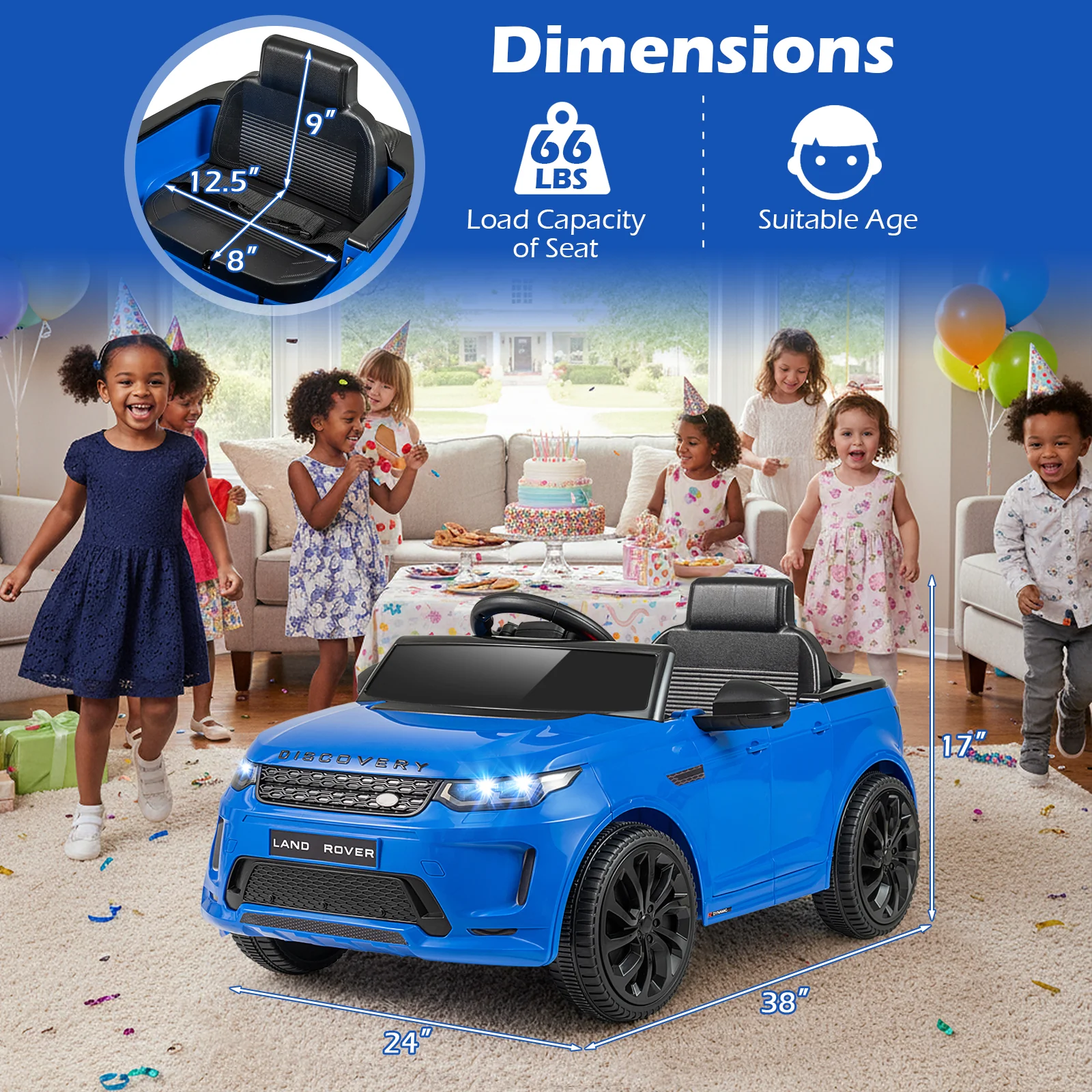 Licensed Land Rover Kids Ride on Car 12V Battery Powered Kids Electric Car - Image 36