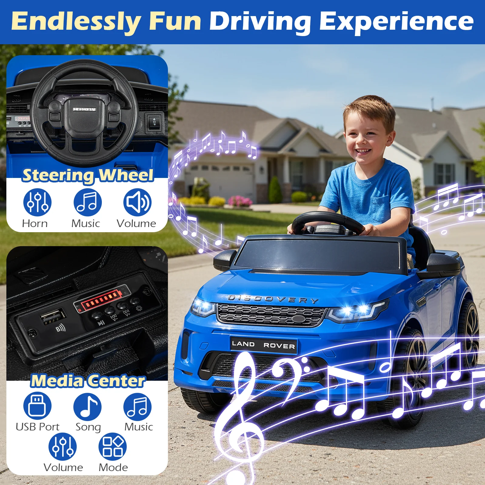 Licensed Land Rover Kids Ride on Car 12V Battery Powered Kids Electric Car - Image 40