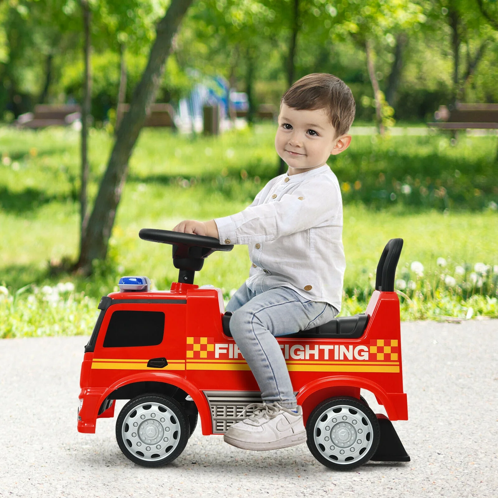 Licensed Mercedes Benz Kids Fire Engine Racer - Image 6