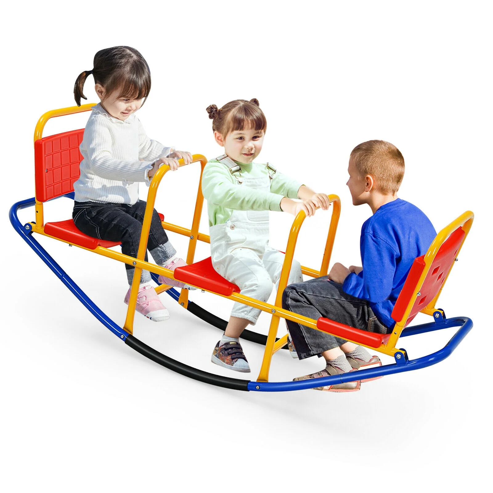 Outdoor Kids Seesaw Swivel Teeter for 3 to 8 Years Old - Image 4