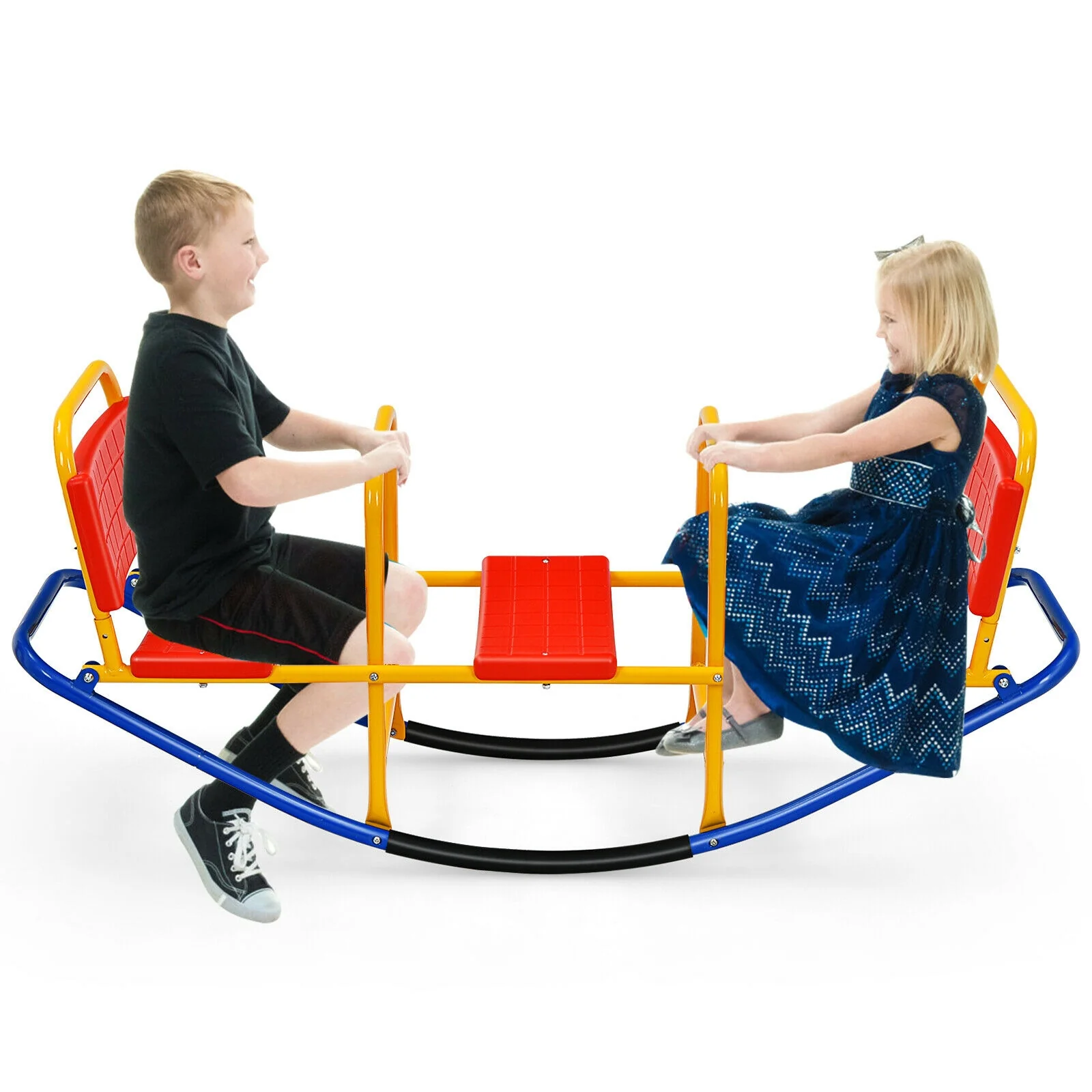 Outdoor Kids Seesaw Swivel Teeter for 3 to 8 Years Old - Image 7