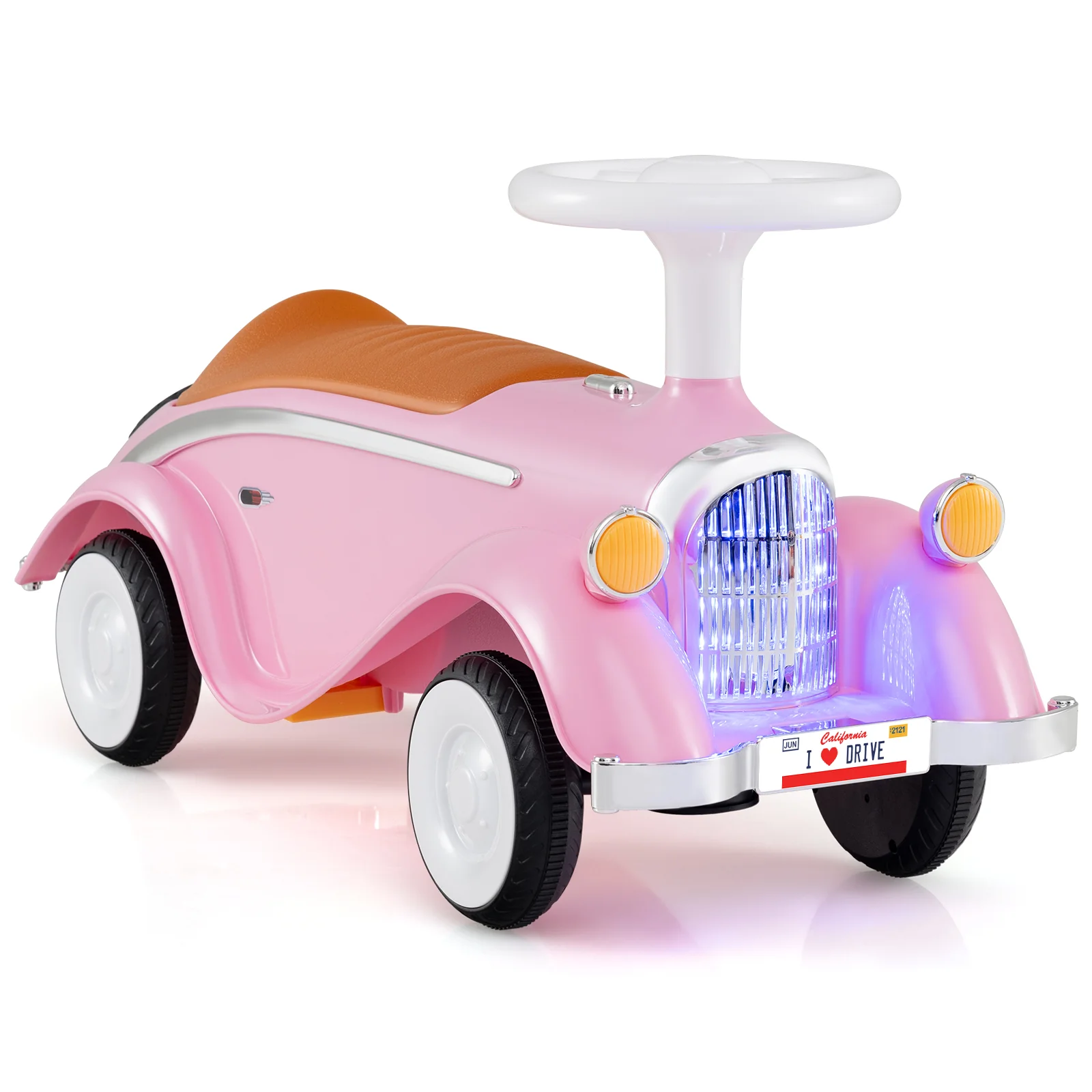 Toddler Ride on Toy Classic Sliding Car with Horn and LED Headlight - Image 11