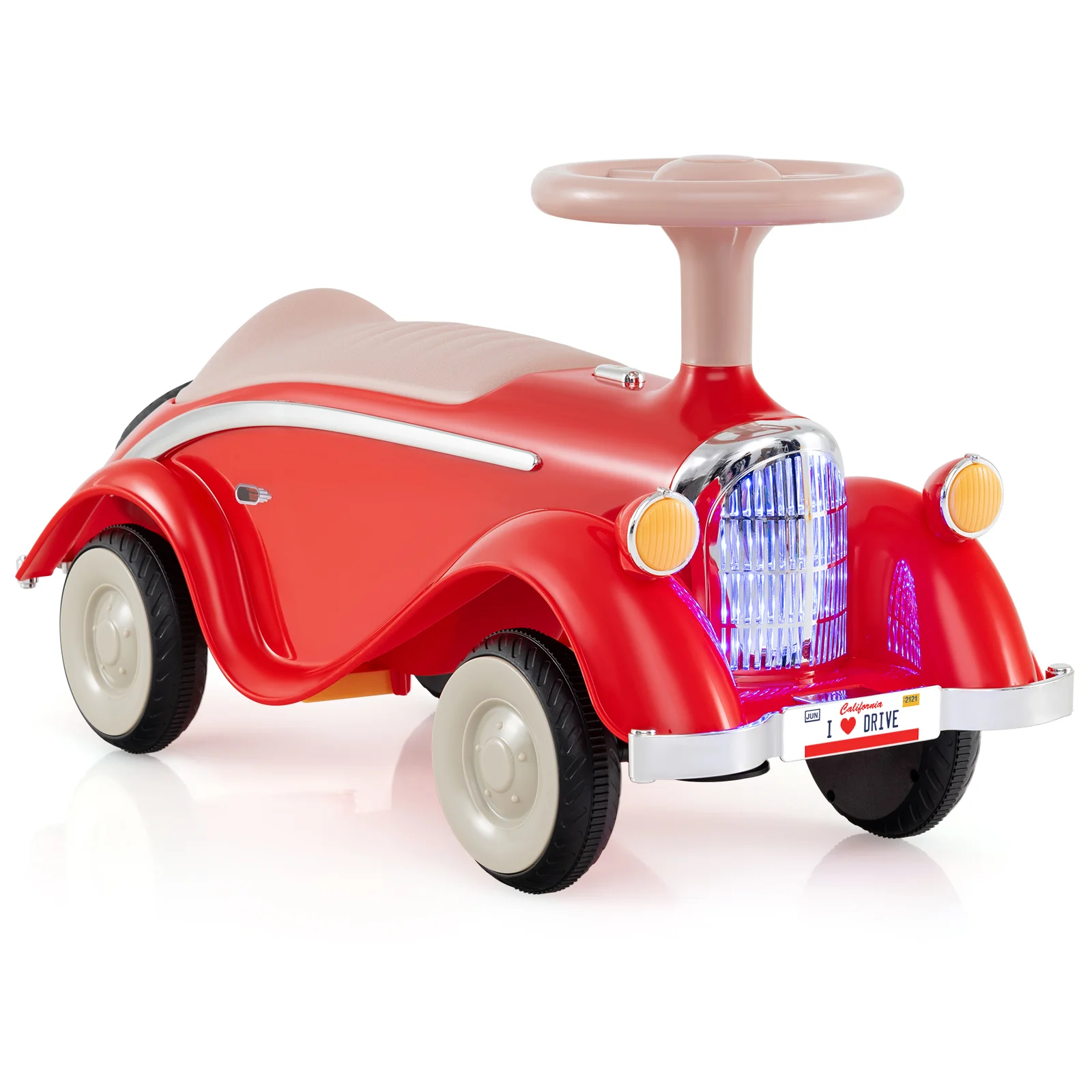 Toddler Ride on Toy Classic Sliding Car with Horn and LED Headlight - Image 19