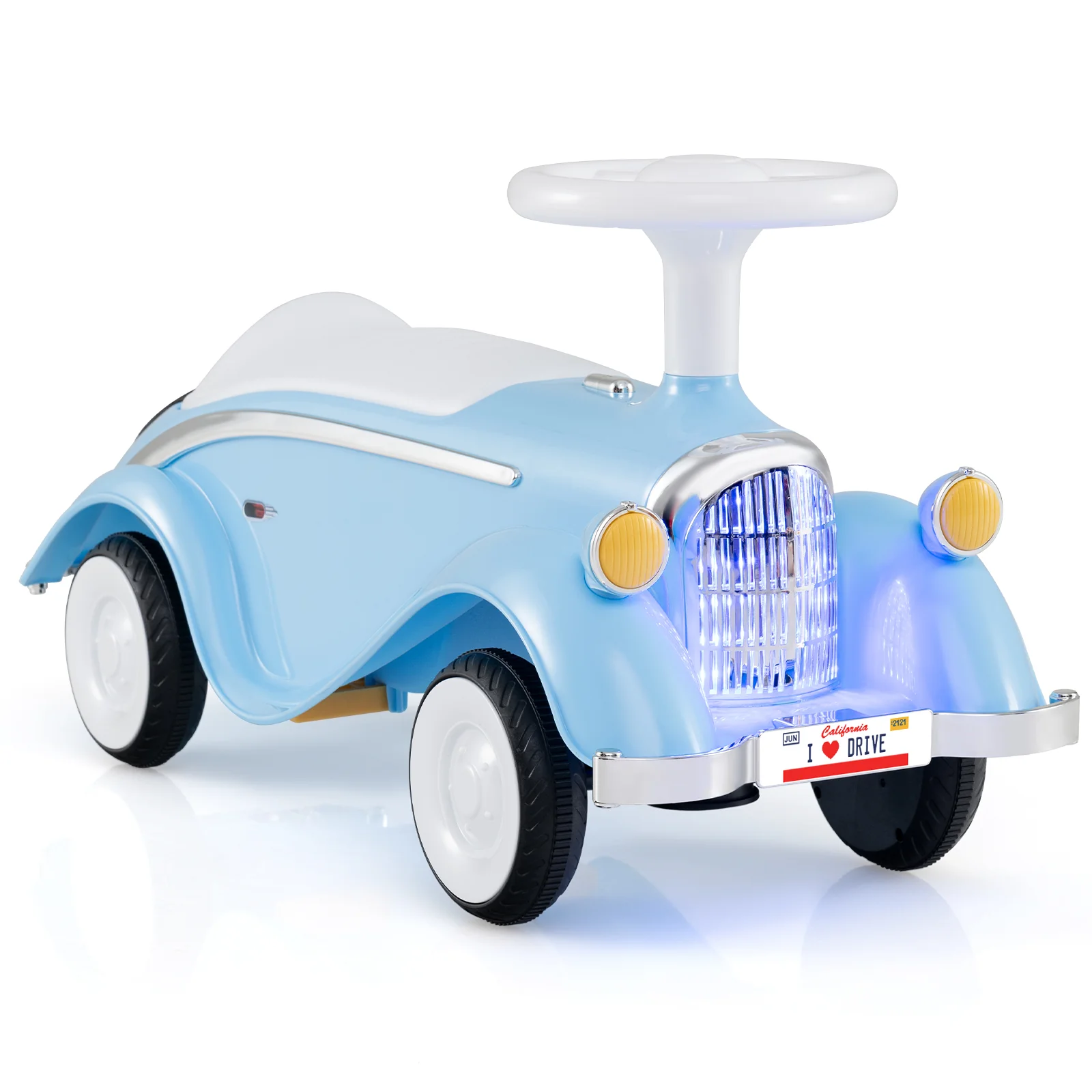 Toddler Ride on Toy Classic Sliding Car with Horn and LED Headlight - Image 3