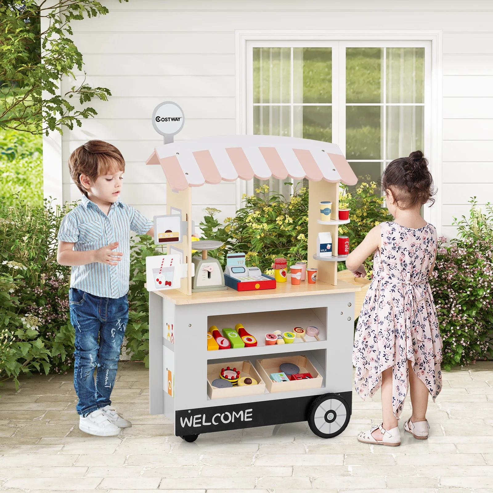 Toy Cart Play Set with POS Machine and Lovely Scale - Image 18