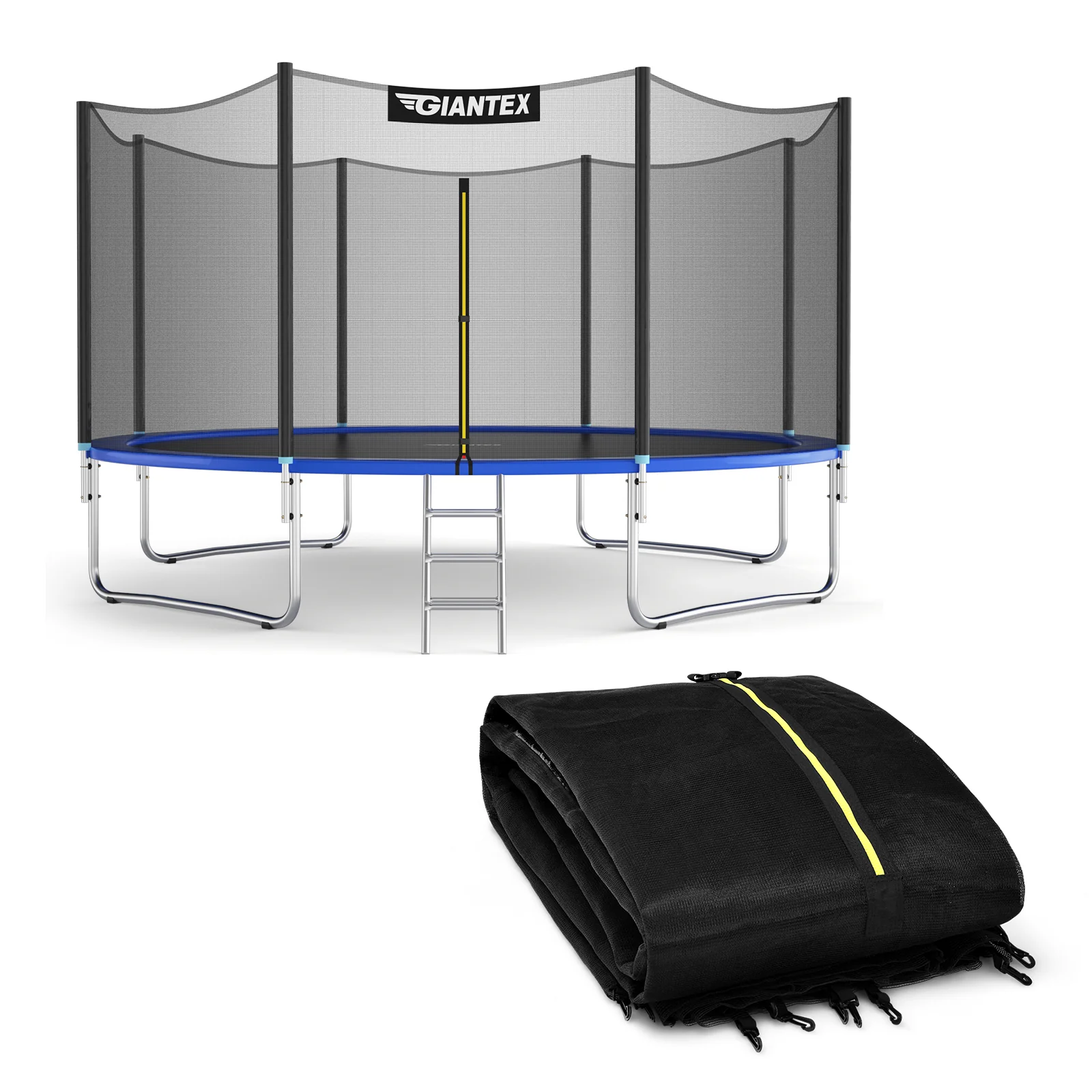 Trampoline Replacement Protection Enclosure Net with Zipper - Image 11