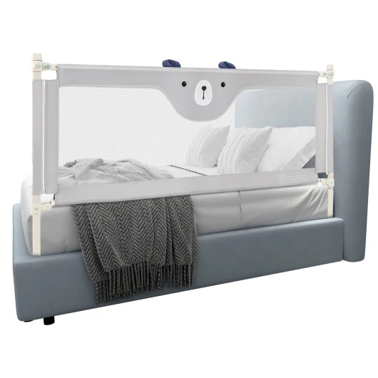 Vertical Lifting Baby Bedrail Guard with Double Safety Child Lock - Image 4