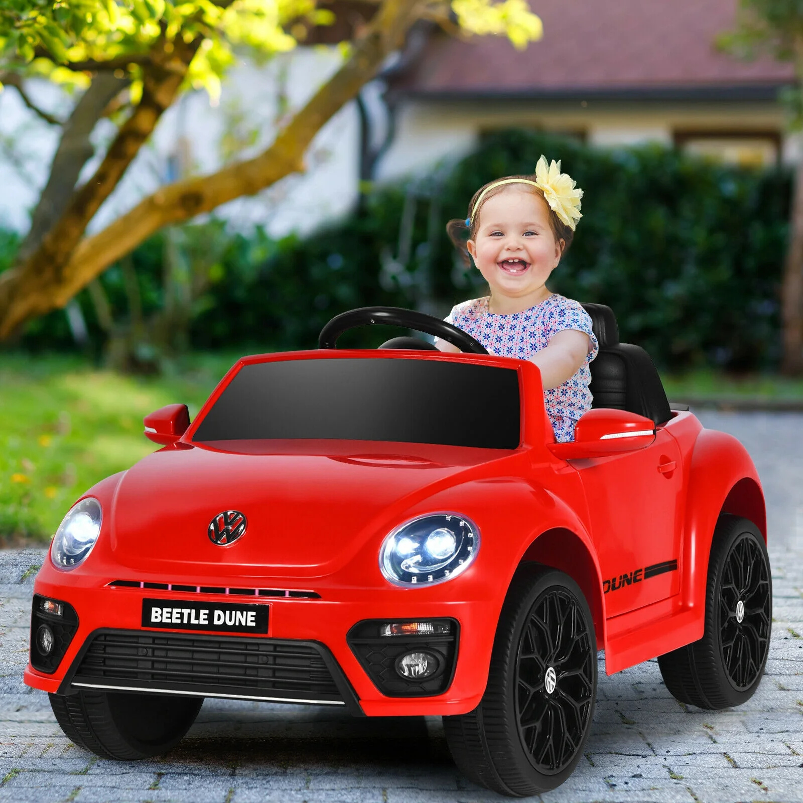 Volkswagen Beetle Kids Electric Ride On Car with Remote Control - Image 10