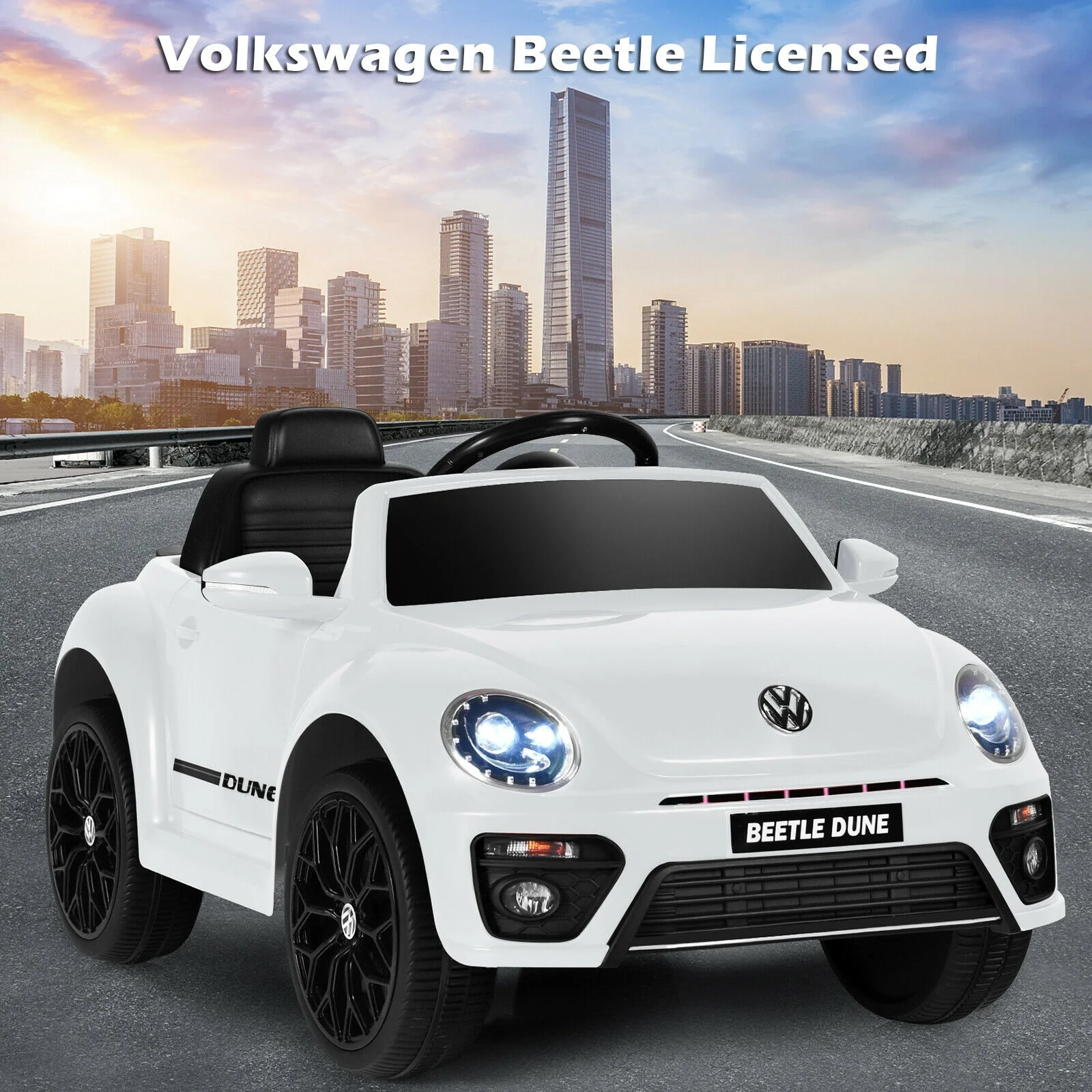 Volkswagen Beetle Kids Electric Ride On Car with Remote Control - Image 17