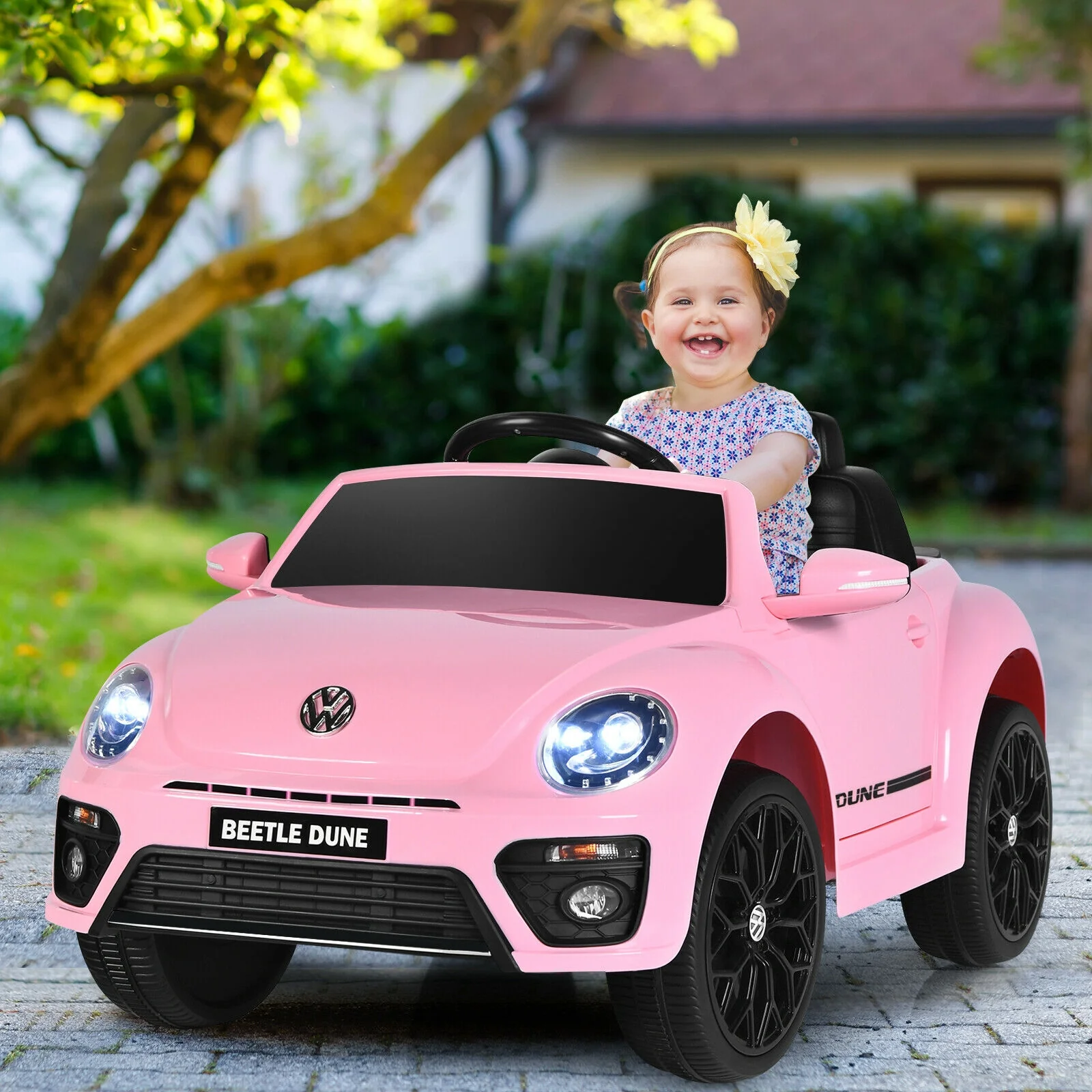 Volkswagen Beetle Kids Electric Ride On Car with Remote Control - Image 2