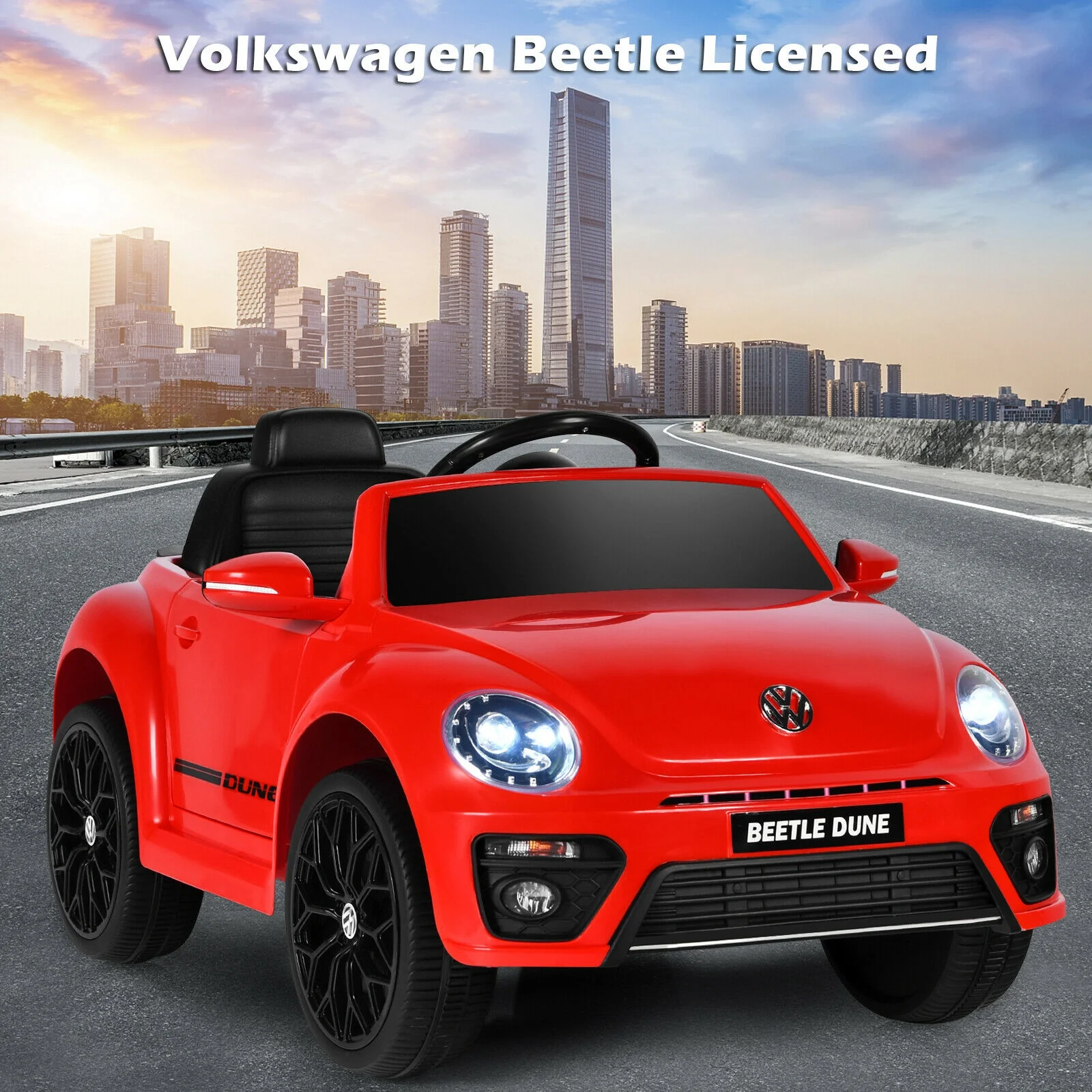 Volkswagen Beetle Kids Electric Ride On Car with Remote Control - Image 9